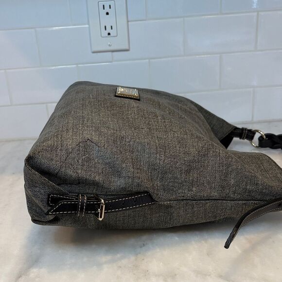 Dooney & Bourke Coated Canvas Denim X-Large HoboShoulder Bag - Picture 7 of 16